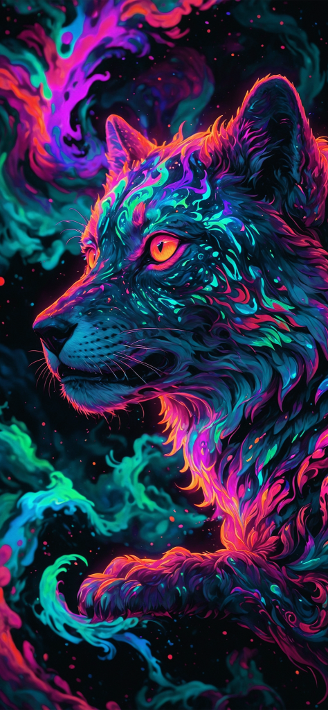 Fondo de pantalla de lobo de fuego en calidad ultra hd