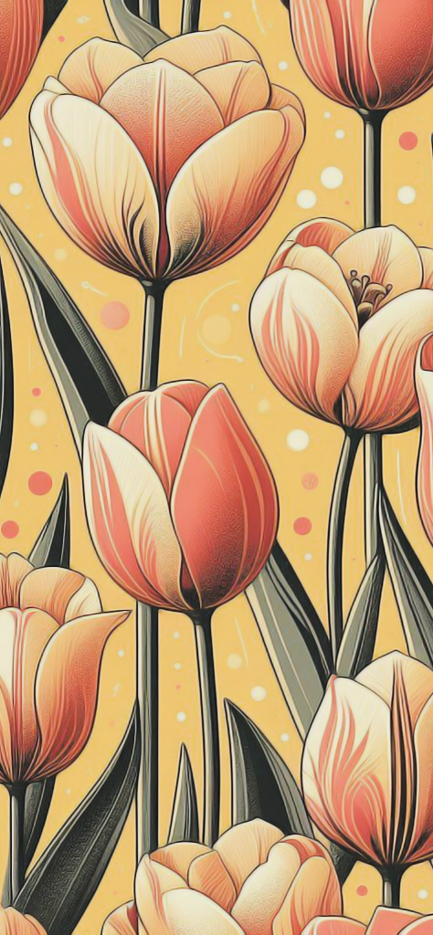 Fondos de pantalla de tulipanes animados o dibujos numero 5