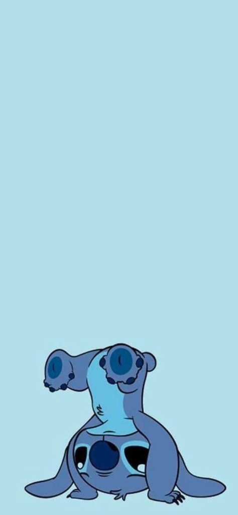 Fondo de Pantalla de Stitch bonito con fondo azul