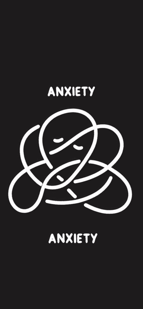 Fondos de pantalla de la representacion de la ansiedad estilo tumblr con fondo negro