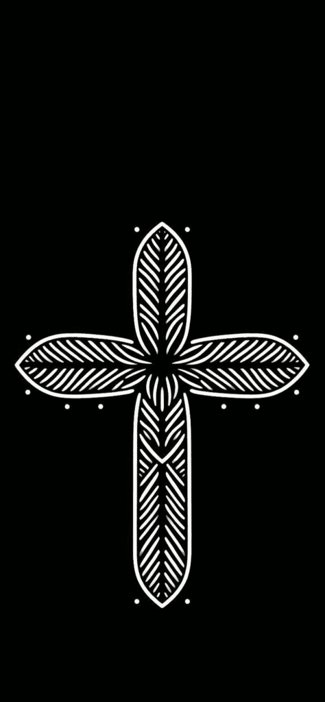 Fondos de pantalla de un cruz aesthetic estilo tumblr con fondo negro