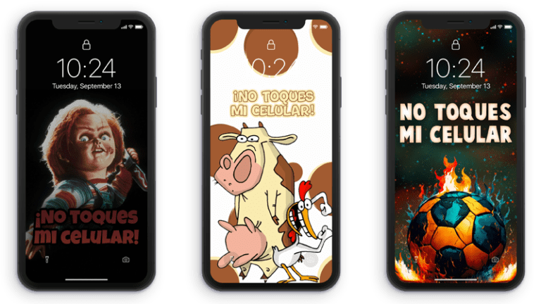 Fondos de pantalla de no toques mi celular