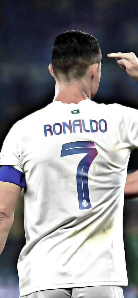 Fondos de Pantalla de Cristiano Ronaldo (CR7) con playera blanca de espalda
