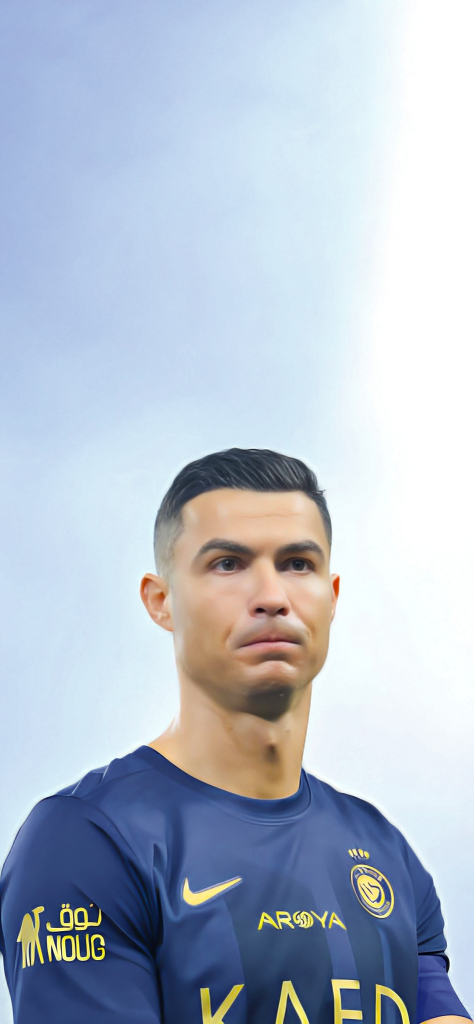 Fondos de Pantalla de Cristiano Ronaldo (CR7) con playera azul aesthetic