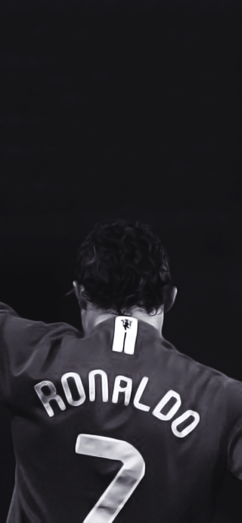Fondos de Pantalla de Cristiano Ronaldo (CR7) blanco y negro de espaldas