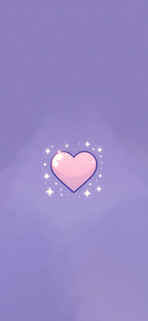 Fondo de pantalla de corazones morado aesthetic