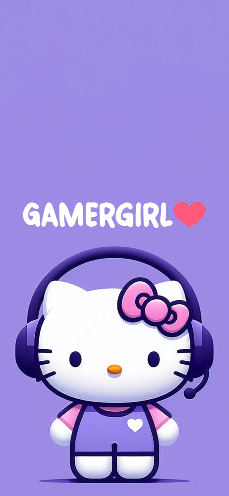 Fondo de pantalla de hello kitty gamer