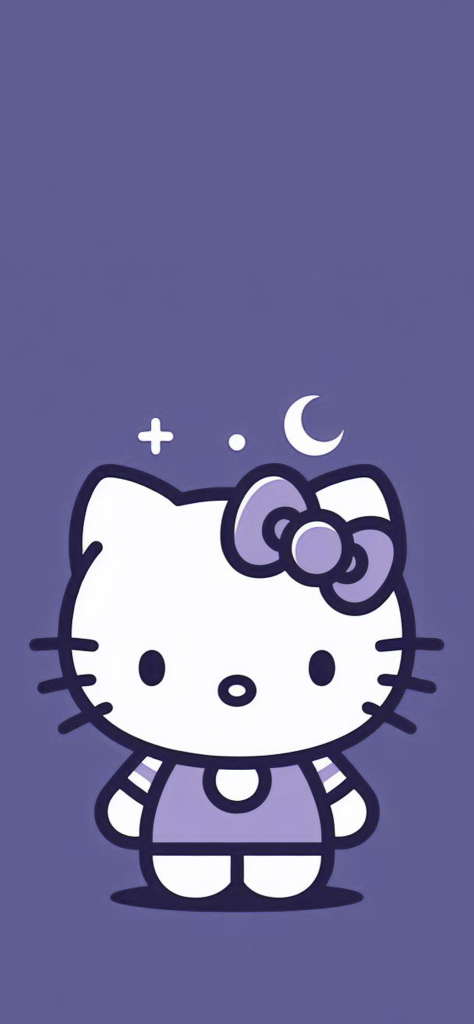 Fondo de pantalla de hello kitty morado