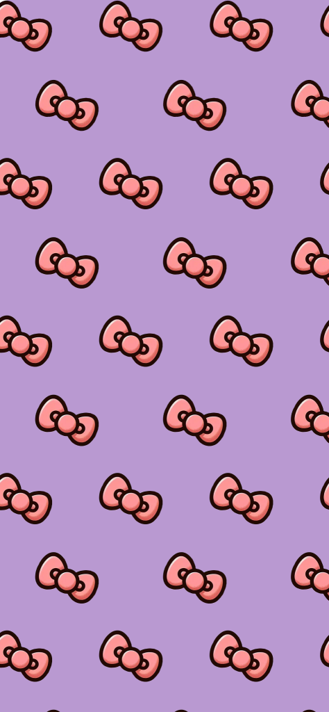 Fondo de pantalla de los moños de hello kitty
