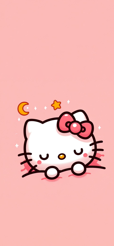 Fondo de pantalla de hello kitty durmiendo