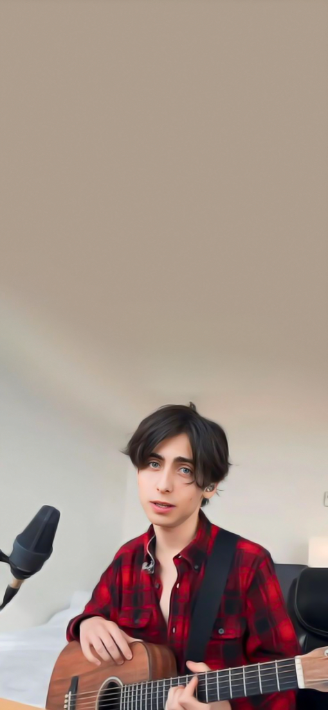 Fondos de pantalla de Aidan Gallagher con guitarra