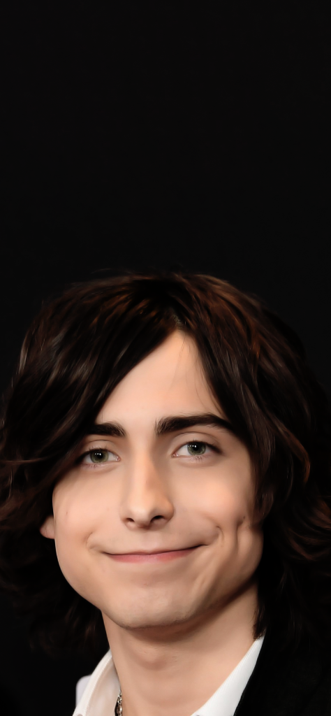 Fondos de pantalla de Aidan Gallagher con ropa negra y fondo negro