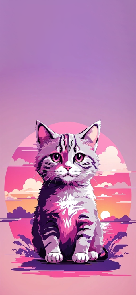 fondo de pantalla bonito de gato