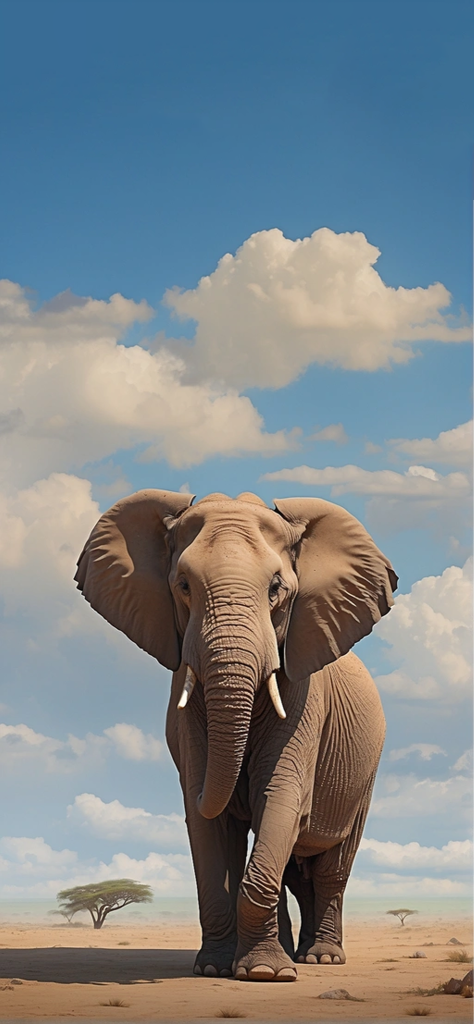 fondo de pantalla bonito de un elefante aesthetic