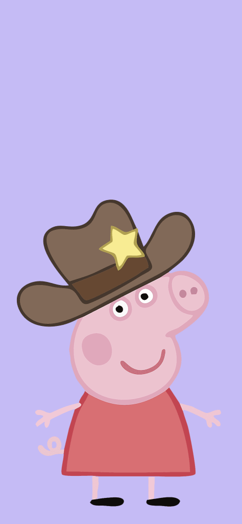 Fondo de Pantalla de Peppa Pig vaquera