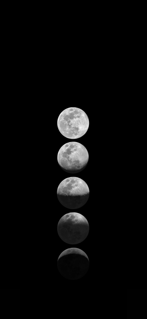 Fondo de pantalla de las fases de la luna en HD