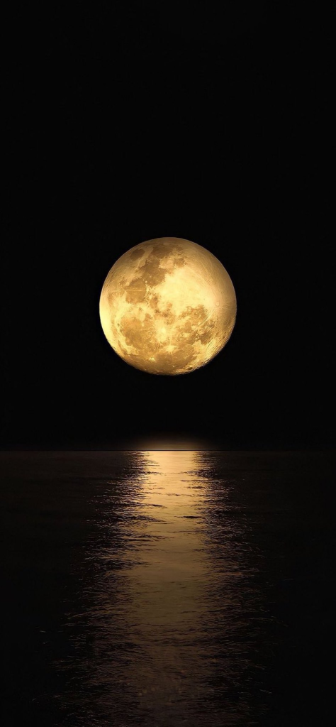 Fondo de pantalla de la luna llena amarilla