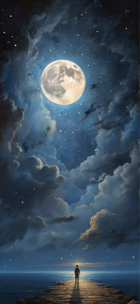 Fondo de pantalla de la luna animado
