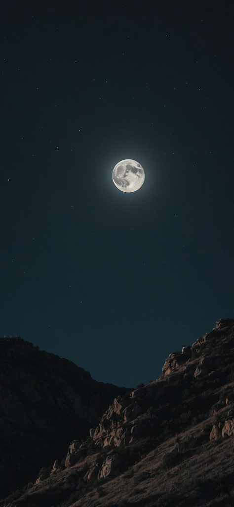 Fondo de pantalla de la luna llena brillante