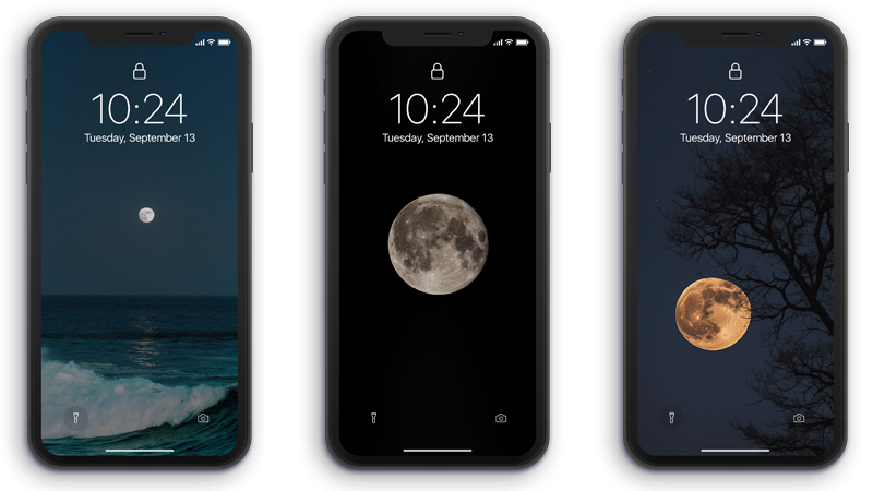 Portada de los Fondos de pantalla aesthetic de la luna