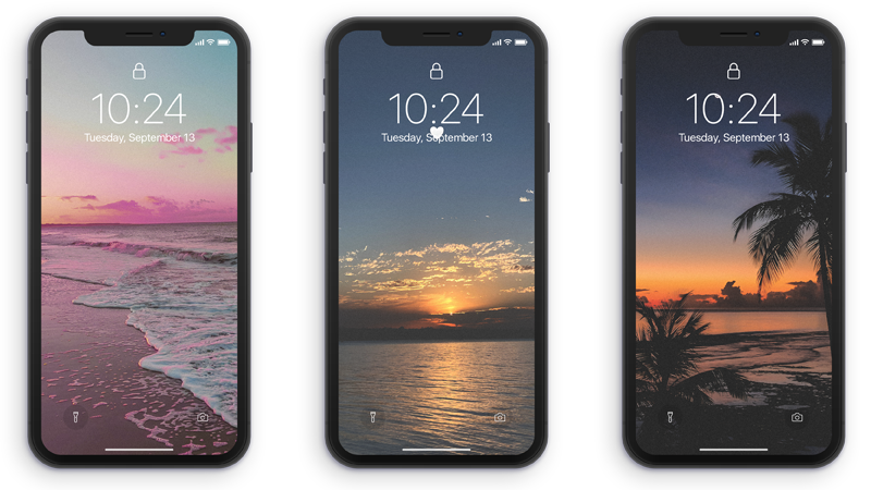 Portada del articulo sobre fondos de pantalla del mar y playa para celular aesthetic