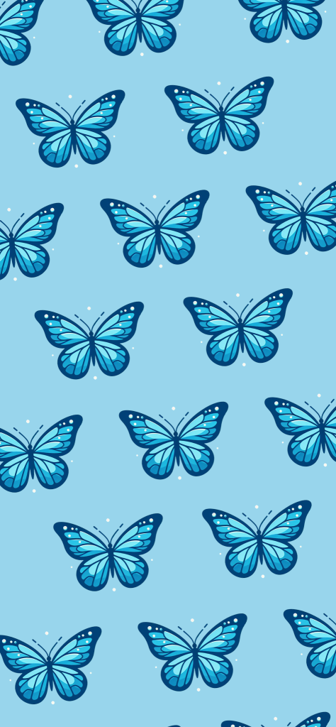 Fondo de pantalla azul mariposas monarca azules
