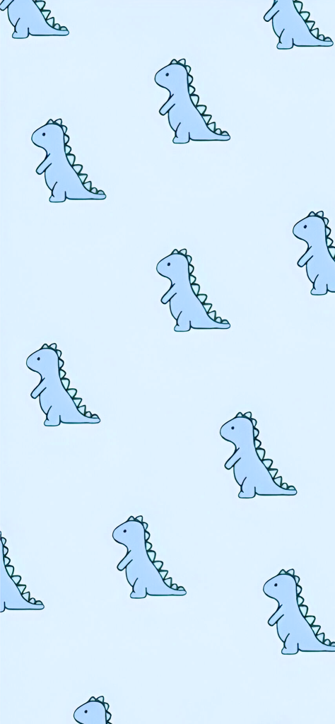 Fondo de pantalla azul con dinosaurios en patron