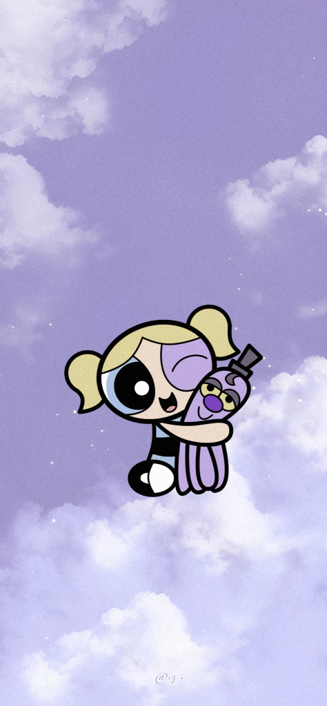 Fondo de pantalla aesthetic de burbuja abrazando un pulpo