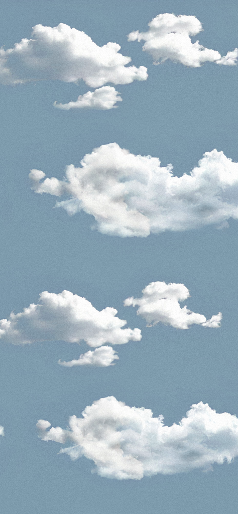 Fondo de pantalla aesthetic azul con nubes
