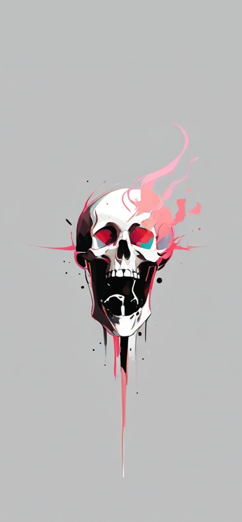 Fondo de pantalla de calaveras estilo tumblr