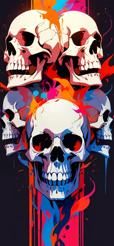 Fondo de pantalla de calaveras bonitos