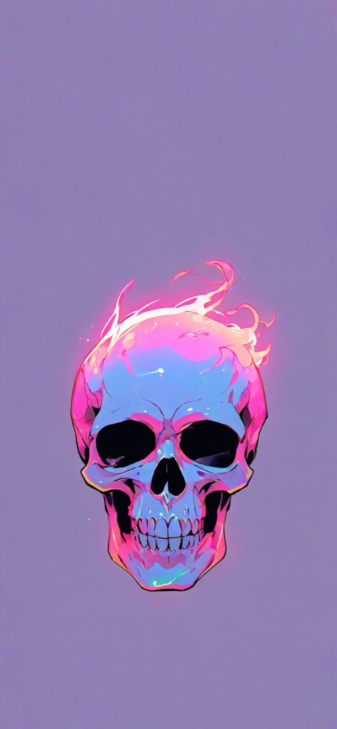 Fondo de pantalla de calaveras Aesthetic