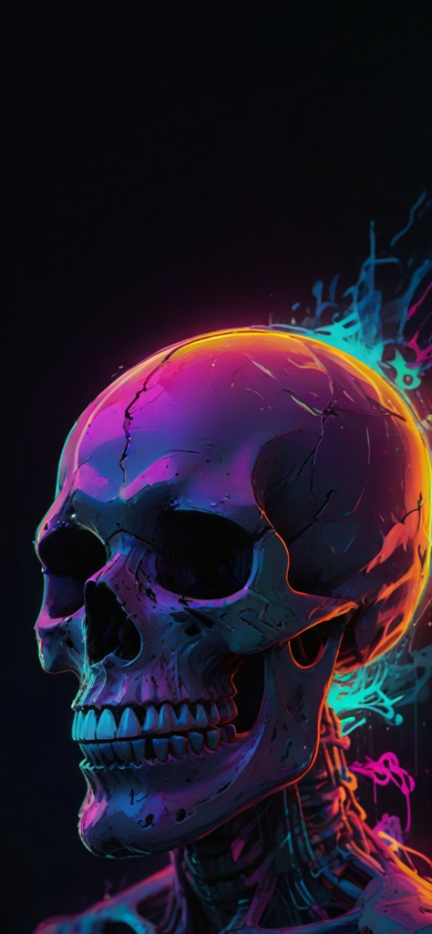 Fondo de pantalla de calaveras para celular