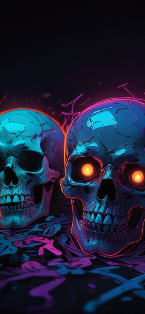 Fondo de pantalla de calaveras para iphone