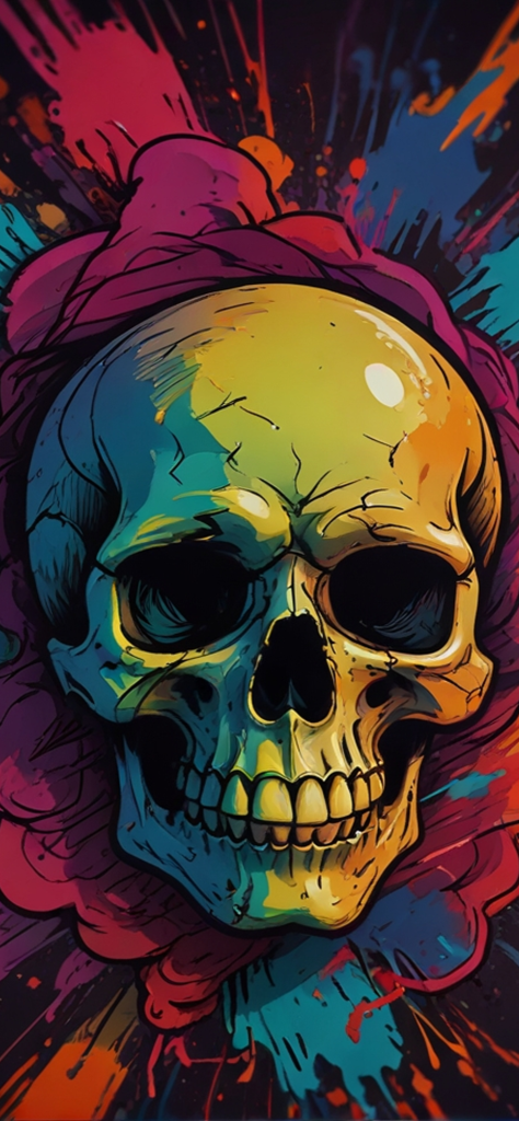 Fondo de pantalla de calavera chida