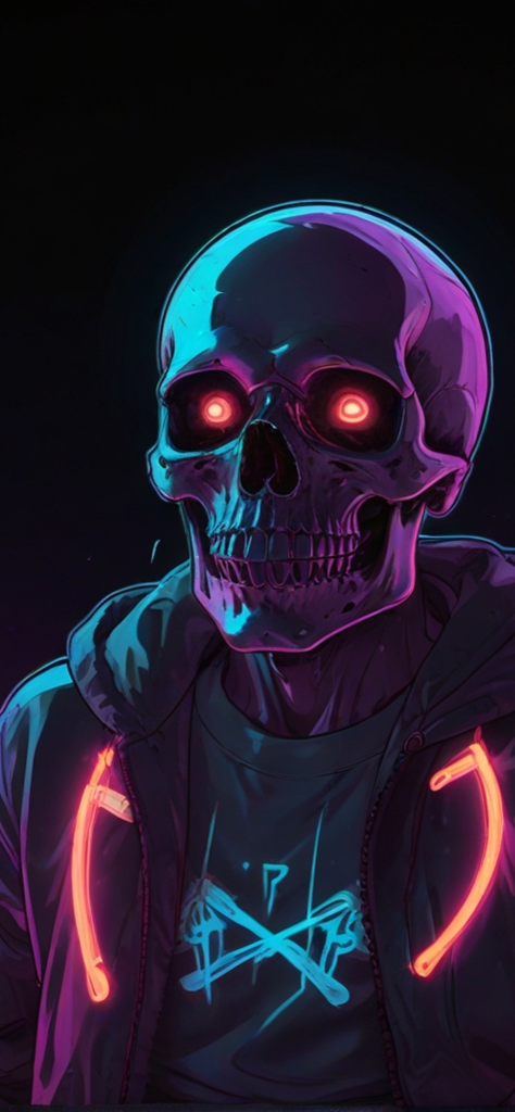 Fondo de pantalla de calavera para personalizar el celular