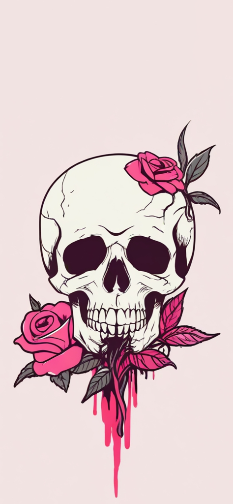 Fondo de pantalla de calaveras para mujer