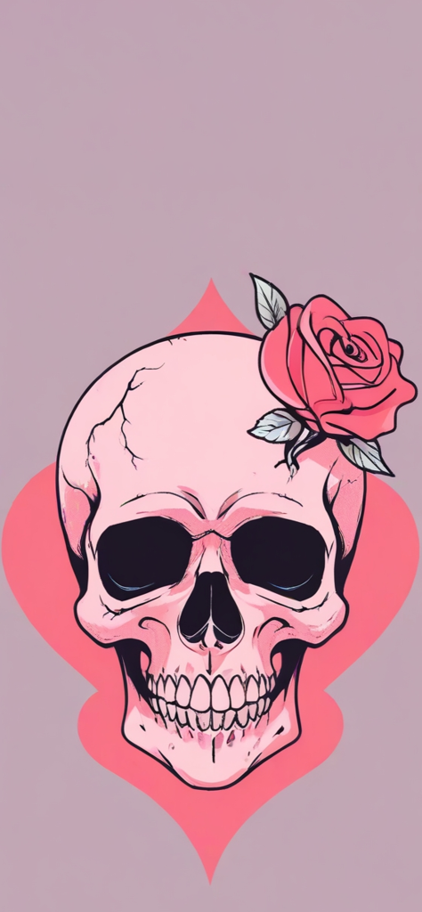Fondo de pantalla de calaveras para mujer y para celular