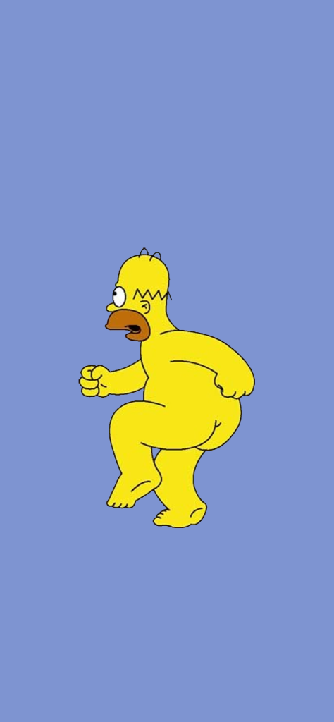 Fondo de pantalla de Homero Simpson desnudo