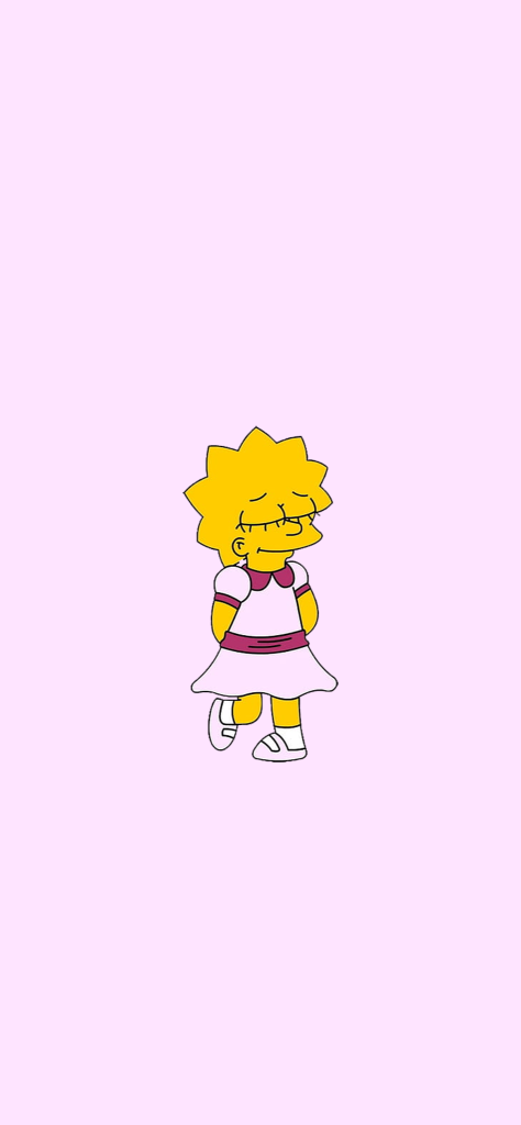 Fondo de pantalla de Lisa Simpson coquette