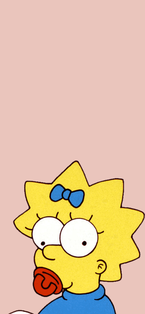 Fondo de pantalla de Maggie Simpson coquette