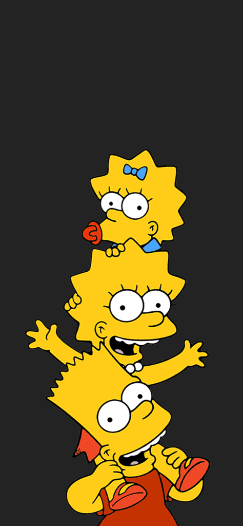 Fondo de pantalla de bart, lisa y maggie