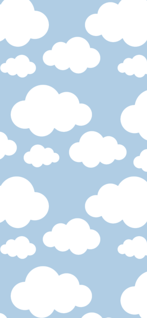 Fondos de pantalla de nubes minimalista con fondo azul