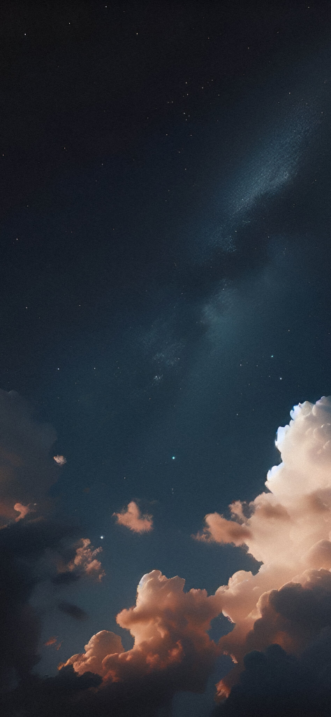 Clouds wallpaper at night
