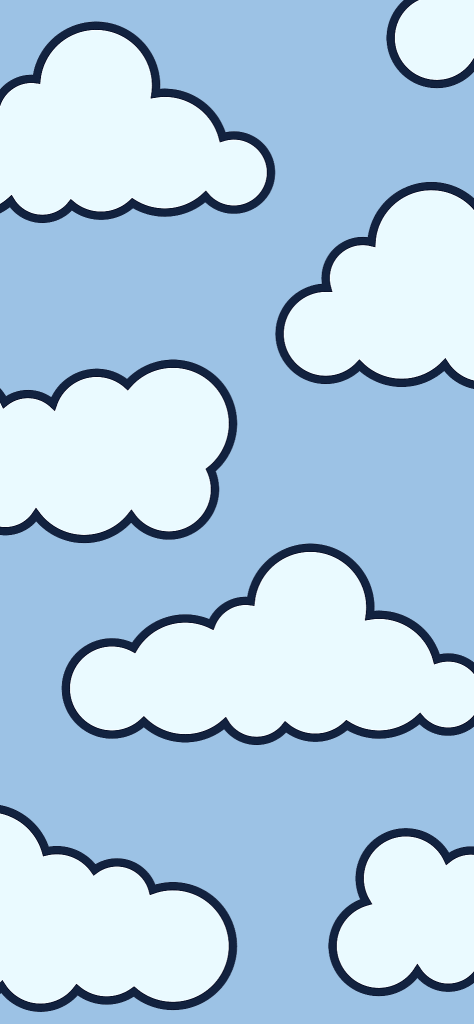 Fondos de pantalla de nubes animadas con fondo azul