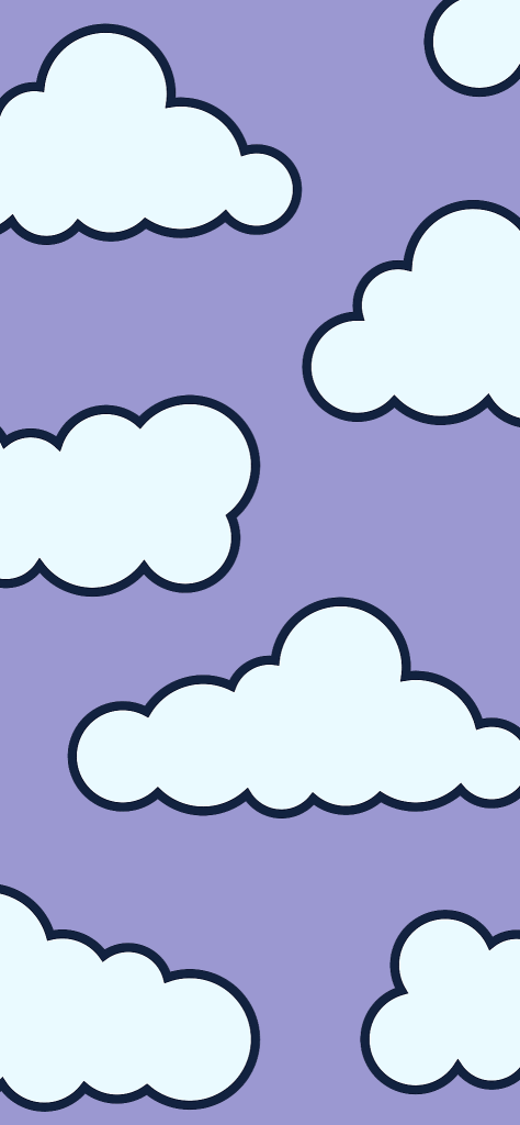 Fondos de pantalla de nubes animadas con fondo morado