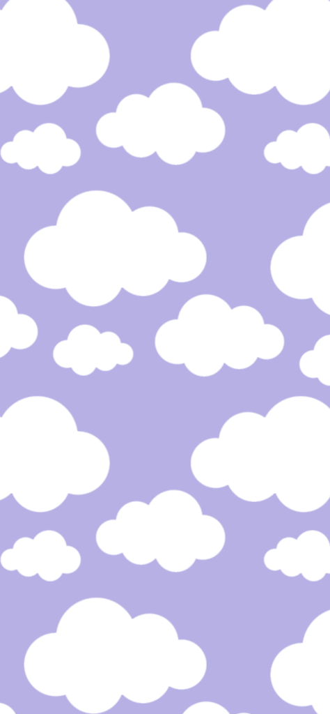 Fondos de pantalla de nubes minimalista con fondo morado