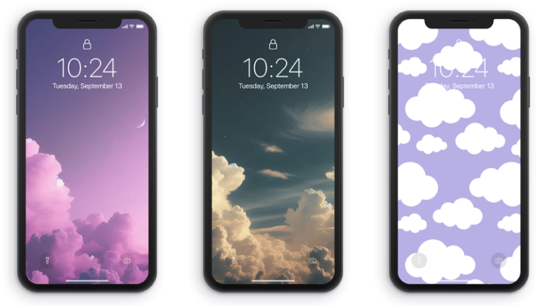 Portada del articulo de fondos de pantalla aesthetic de nubes para celular aesthetic