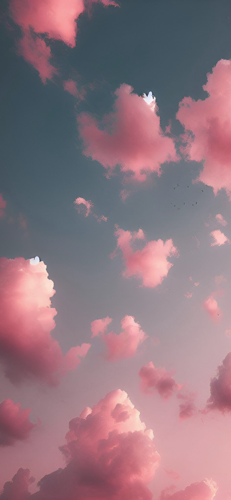 Fondo de pantalla de nubes rosas hermosas