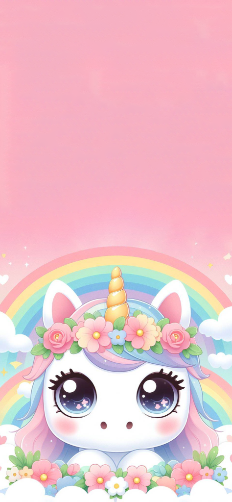 Fondo de pantalla de unicornio tierno